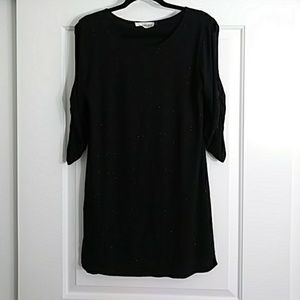 Black glitter dress